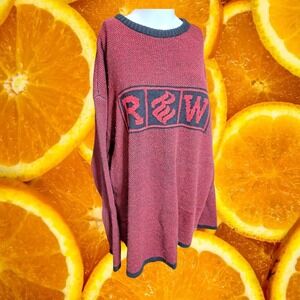 Rocawear Knit‎ Sweater Pullover Graphic Logo Oversized XXXL